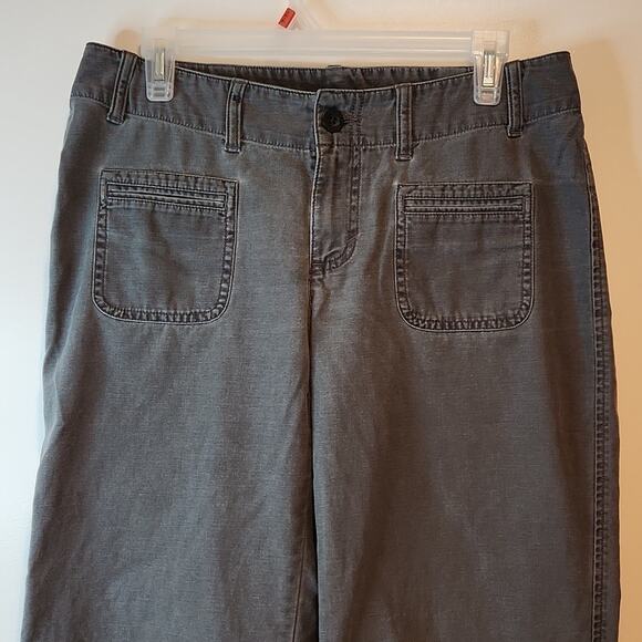 The North Face Capri Pants 100% Cotton Women's Sz 8 Regular Gray NICE! - Picture 6 of 13